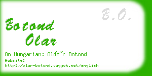 botond olar business card